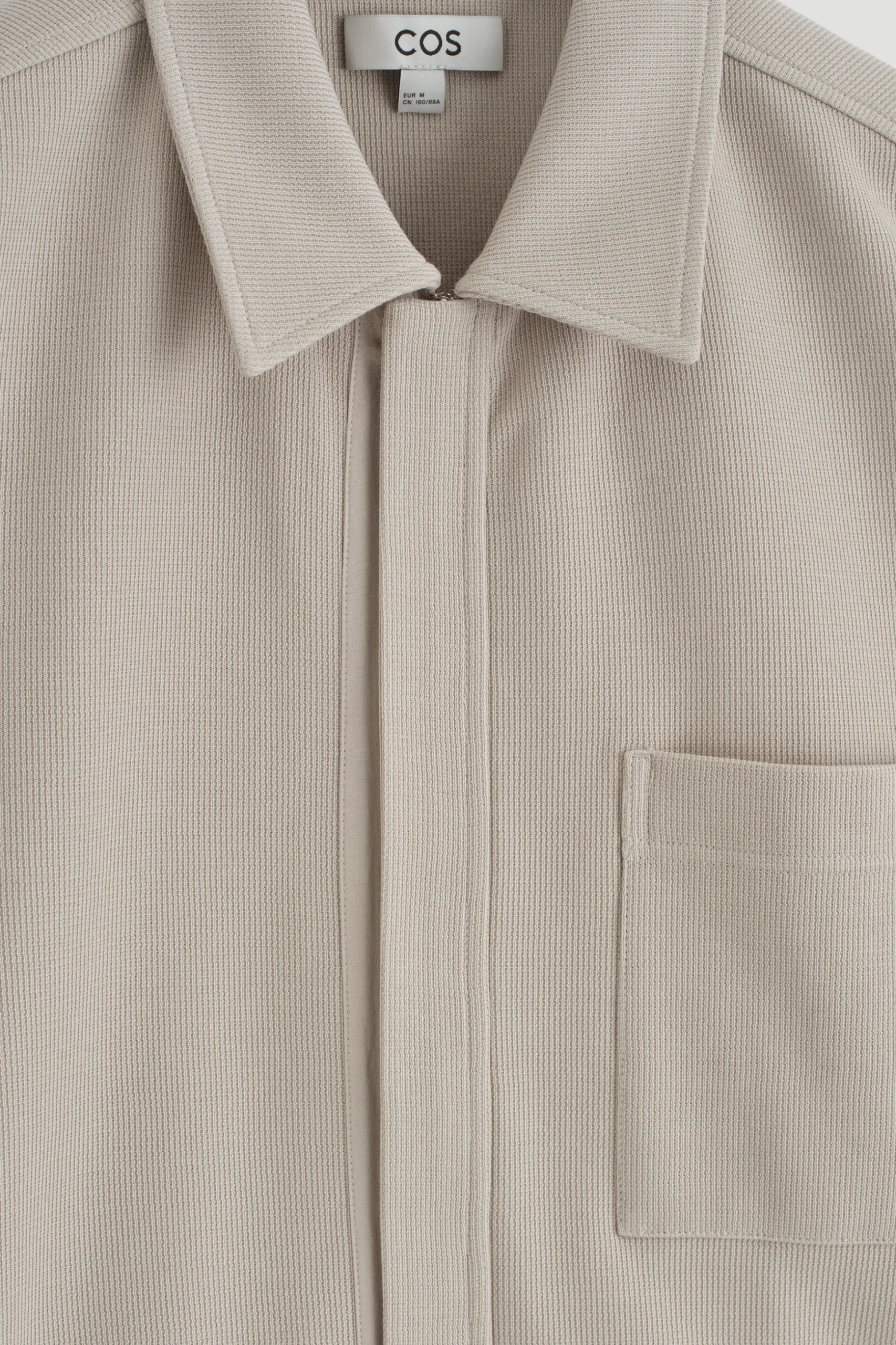 CAMISA DE ALGODÓN ELÁSTICA CON CREMALLERA*COS Best