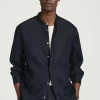 CAMISA DE LINO CON CUELLO MAO*COS Clearance