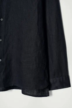 CAMISA DE LINO CON CUELLO MAO*COS Clearance