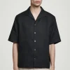 CAMISA DE LINO DE MANGA CORTA*COS Online
