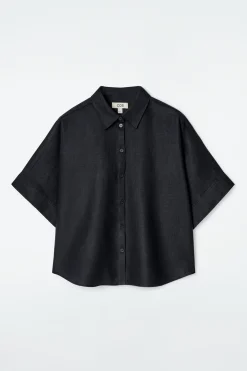 CAMISA DE LINO DE MANGA CORTA*COS Fashion
