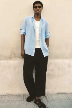 CAMISA DE LINO DE MANGA LARGA RELAXED FIT*COS Hot
