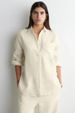 CAMISA DE LINO OVERSIZE*COS Fashion