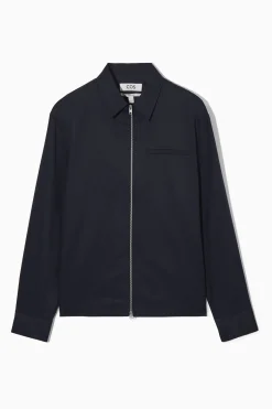 CAMISA DE SARGA CON CREMALLERA ENTERA*COS Sale