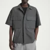 CAMISA FUNCIONAL OVERSIZE DE MANGA CORTA*COS Clearance