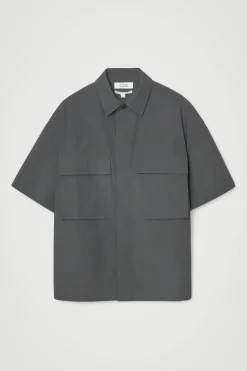 CAMISA FUNCIONAL OVERSIZE DE MANGA CORTA*COS Clearance