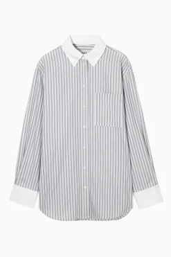 CAMISA OVERSIZE DE RAYA DIPLOMÁTICA*COS Best
