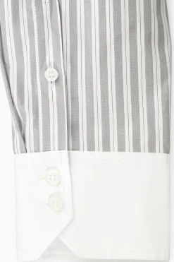 CAMISA OVERSIZE DE RAYA DIPLOMÁTICA*COS Best