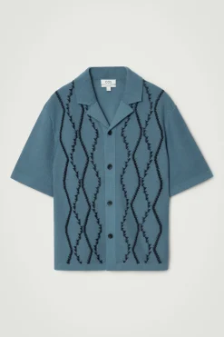 CAMISA PUNTO ROMBOS ABSTRACTOS ARGYLE RELAXED FIT*COS Best
