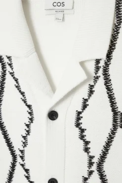 CAMISA PUNTO ROMBOS ABSTRACTOS ARGYLE RELAXED FIT*COS New