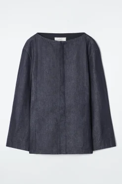 CAMISA VAQUERA SIN TRATAR DE CUELLO DE BARCO*COS Fashion