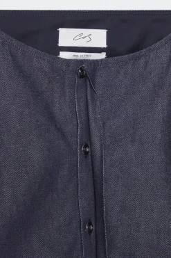 CAMISA VAQUERA SIN TRATAR DE CUELLO DE BARCO*COS Fashion