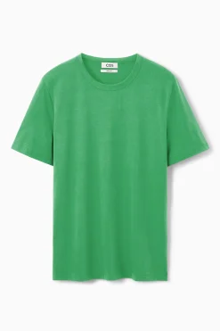 CAMISETA DE ALGODÓN CEPILLADO REGULAR FIT*COS Fashion
