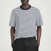 CAMISETA DE ALGODÓN CON CUELLO REDONDO*COS Hot