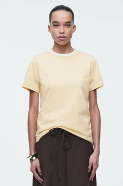 CAMISETA DE ALGODÓN CON CUELLO REDONDO*COS Hot