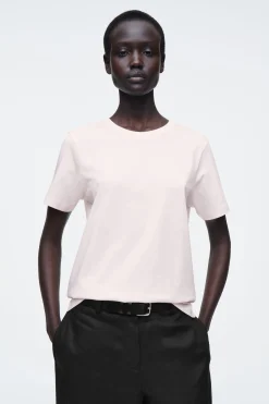 CAMISETA DE ALGODÓN CON CUELLO REDONDO*COS New