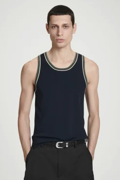 CAMISETA DE CANALÉ CON RIBETE EN CONTRASTE*COS Sale