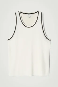 CAMISETA DE CANALÉ CON RIBETE EN CONTRASTE*COS Discount