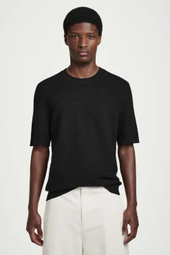 CAMISETA DE PUNTO DE ALGODÓN CON TEXTURA*COS Online