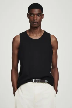 CAMISETA DE TIRANTES DE ALGODÓN CON TEXTURA*COS Best