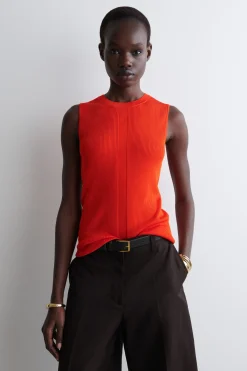 CAMISETA DE TIRANTES DE PUNTO DE CANALÉ*COS Sale