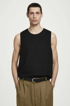 CAMISETA DE TIRANTES DE PUNTO CON TEXTURA*COS Clearance