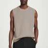 CAMISETA DE TIRANTES EN PUNTO DE LINO*COS Outlet