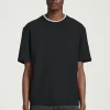 CAMISETA EN MEZCLA DE ALGODÓN Y LINO RELAXED-FIT*COS New