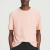 CAMISETA EN MEZCLA DE ALGODÓN Y LINO RELAXED-FIT*COS Clearance