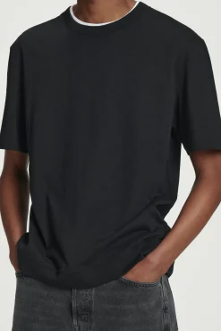 CAMISETA EN MEZCLA DE ALGODÓN Y LINO RELAXED-FIT*COS New