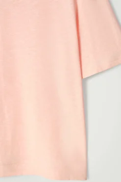 CAMISETA EN MEZCLA DE ALGODÓN Y LINO RELAXED-FIT*COS Clearance