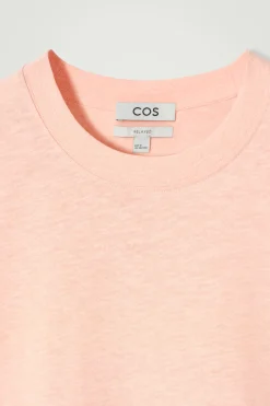 CAMISETA EN MEZCLA DE ALGODÓN Y LINO RELAXED-FIT*COS Clearance