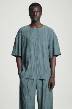CAMISETA OVERSIZE DE TEXTURA ARRUGADA*COS Clearance
