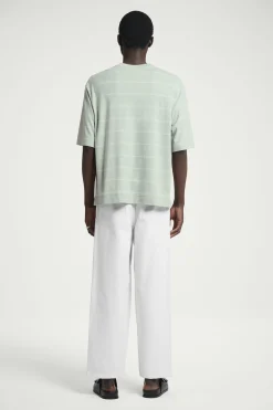 CAMISETA PUNTO DE CÁÑAMO A RAYAS RELAXED FIT*COS Fashion