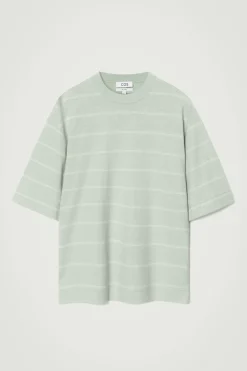 CAMISETA PUNTO DE CÁÑAMO A RAYAS RELAXED FIT*COS Fashion