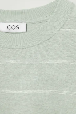 CAMISETA PUNTO DE CÁÑAMO A RAYAS RELAXED FIT*COS Fashion
