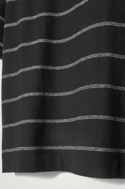 CAMISETA PUNTO DE CÁÑAMO A RAYAS RELAXED FIT*COS Sale
