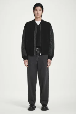 CAZADORA BOMBER DE LANA MERINO Y NAILON*COS Outlet