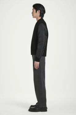 CAZADORA BOMBER DE LANA MERINO Y NAILON*COS Outlet