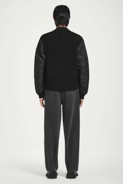 CAZADORA BOMBER DE LANA MERINO Y NAILON*COS Outlet