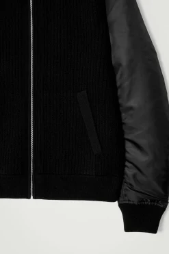 CAZADORA BOMBER DE LANA MERINO Y NAILON*COS Outlet