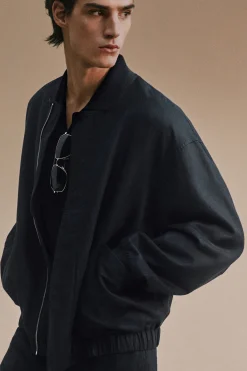 CHAQUETA BOMBER DE LINO*COS Sale