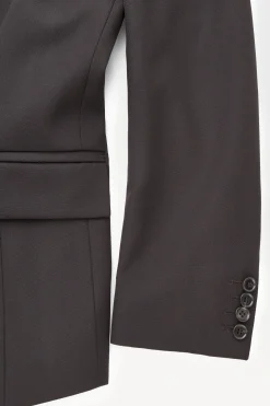 CHAQUETA DE ESMOQUIN CON SOLAPA DE SATÉN*COS Clearance