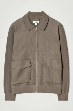 CHAQUETA DE PUNTO Y LINO*COS Sale