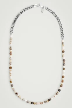 COLLAR DE CADENA Y PIEDRAS SEMIPRECIOSAS*COS Best