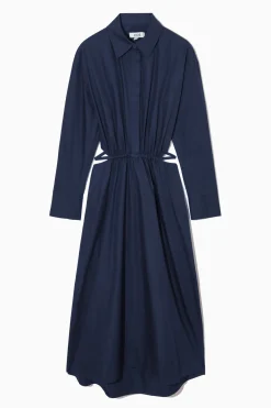 CUTOUTWAIST MIDI SHIRT DRESS*COS Clearance