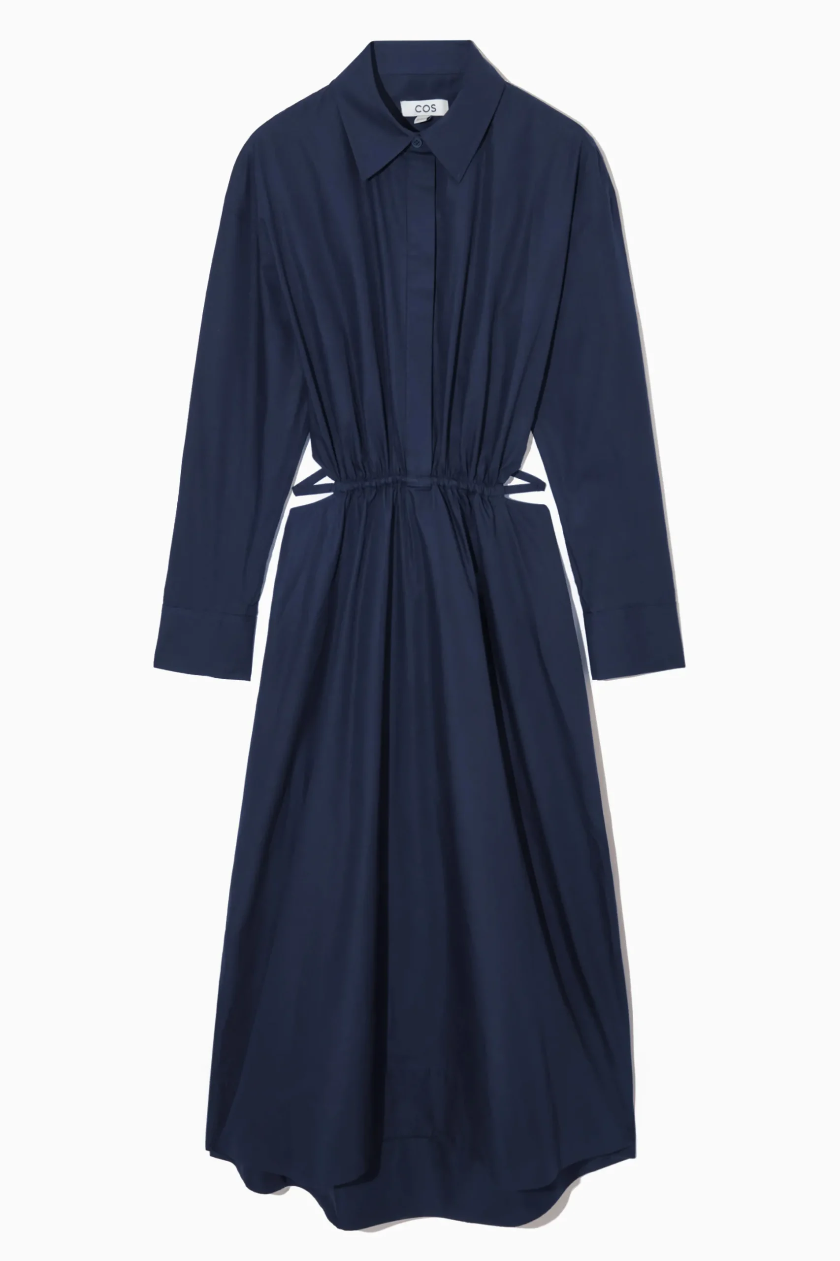 CUTOUTWAIST MIDI SHIRT DRESS*COS Clearance