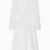 CUTOUTWAIST MIDI SHIRT DRESS*COS Fashion