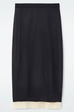 FALDA DE PUNTO A CAPAS*COS Online