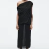 FALDA DE PUNTO TRANSPARENTE*COS New